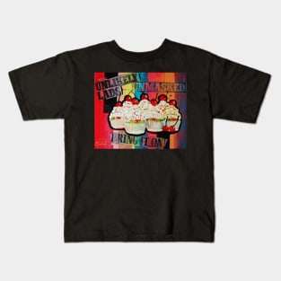 Seven samuri cupcakes with cherry tops Kids T-Shirt